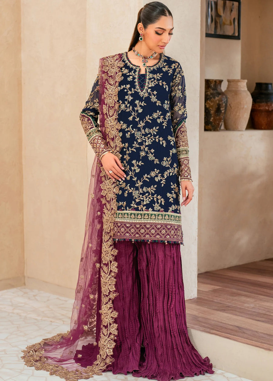 3 Piece  Stitched  Chiffon Suit - Ready to Wear