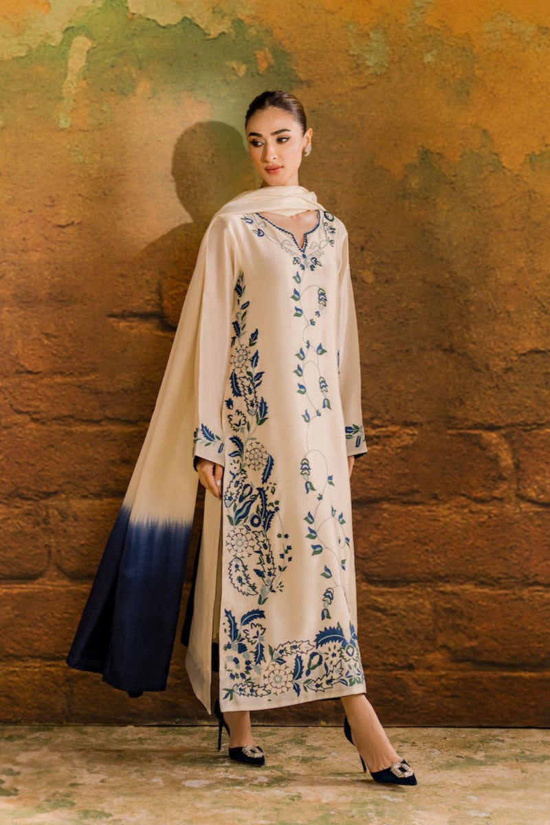 03-Piece Heavy Embroidered Lawn Suit Ready To Wear