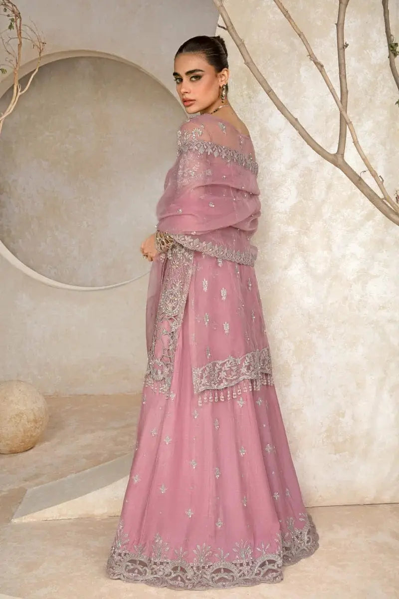 Muted Lilac & Pearl - Embroidered Organza Suit | Ready To Wear