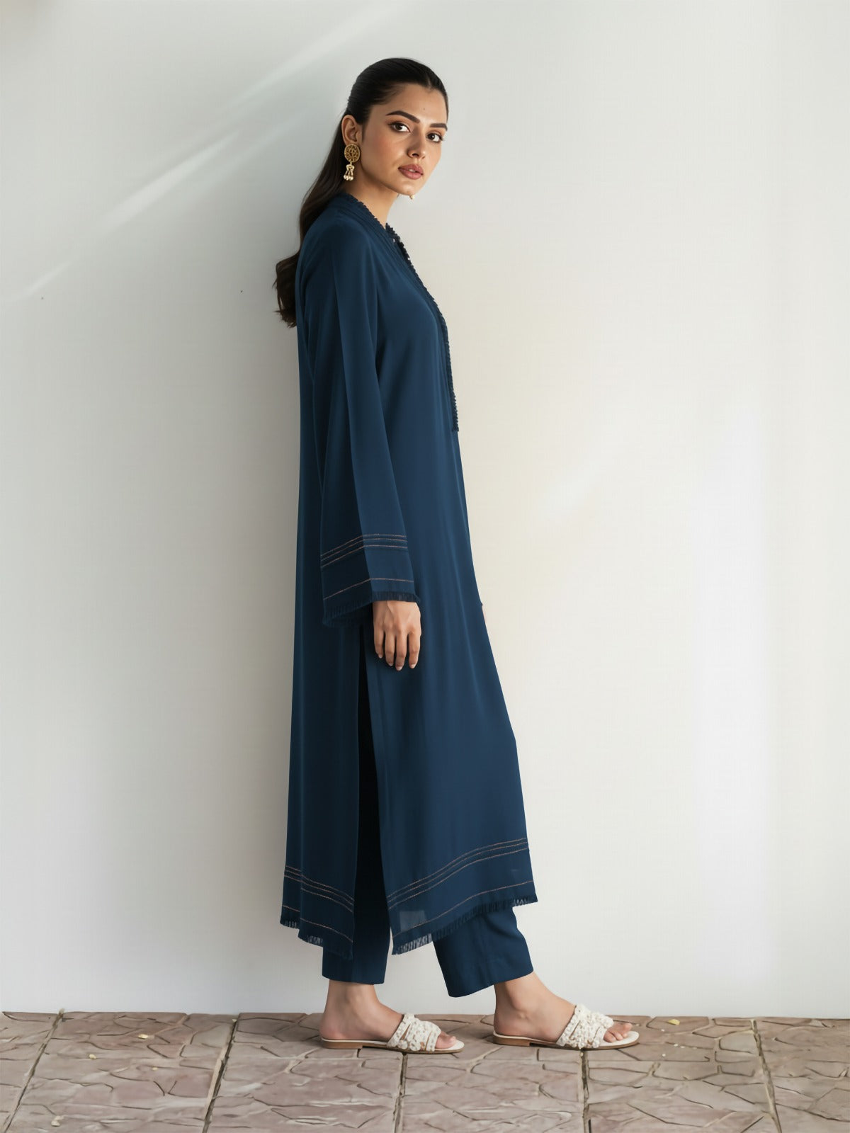 SAJAL - NAVY KURTA SET