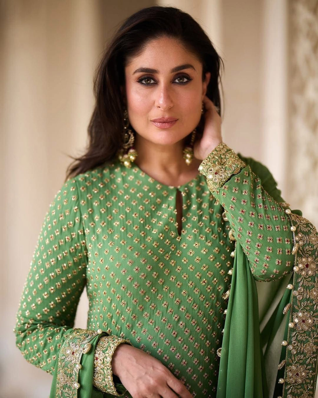 03-Piece Chiffon Suit With Embroidery | Ready To Wear
