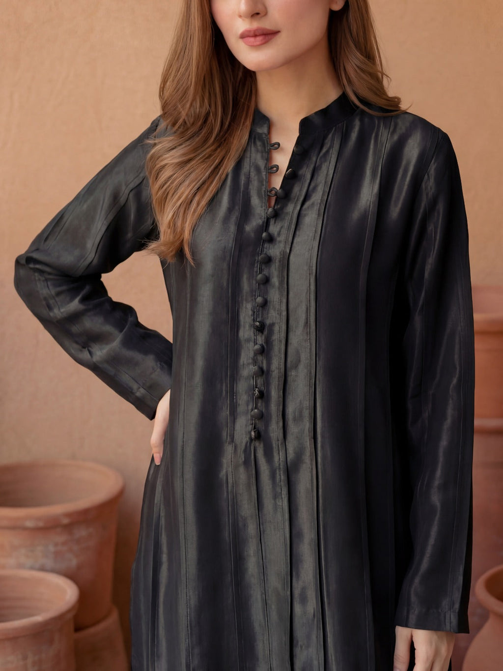 KINZA - BLACK KURTA SET