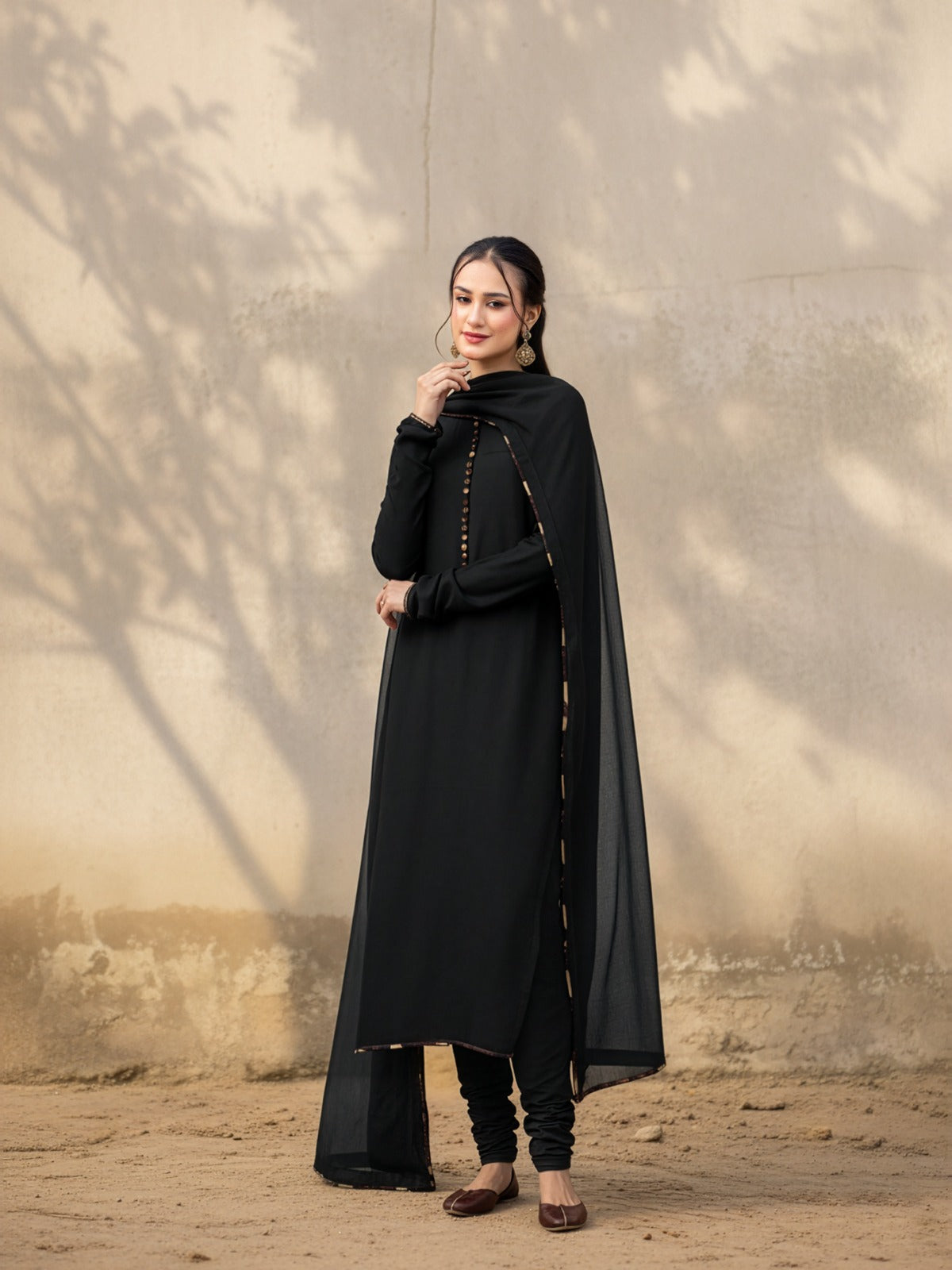 SANAM - BLACK KURTA SET
