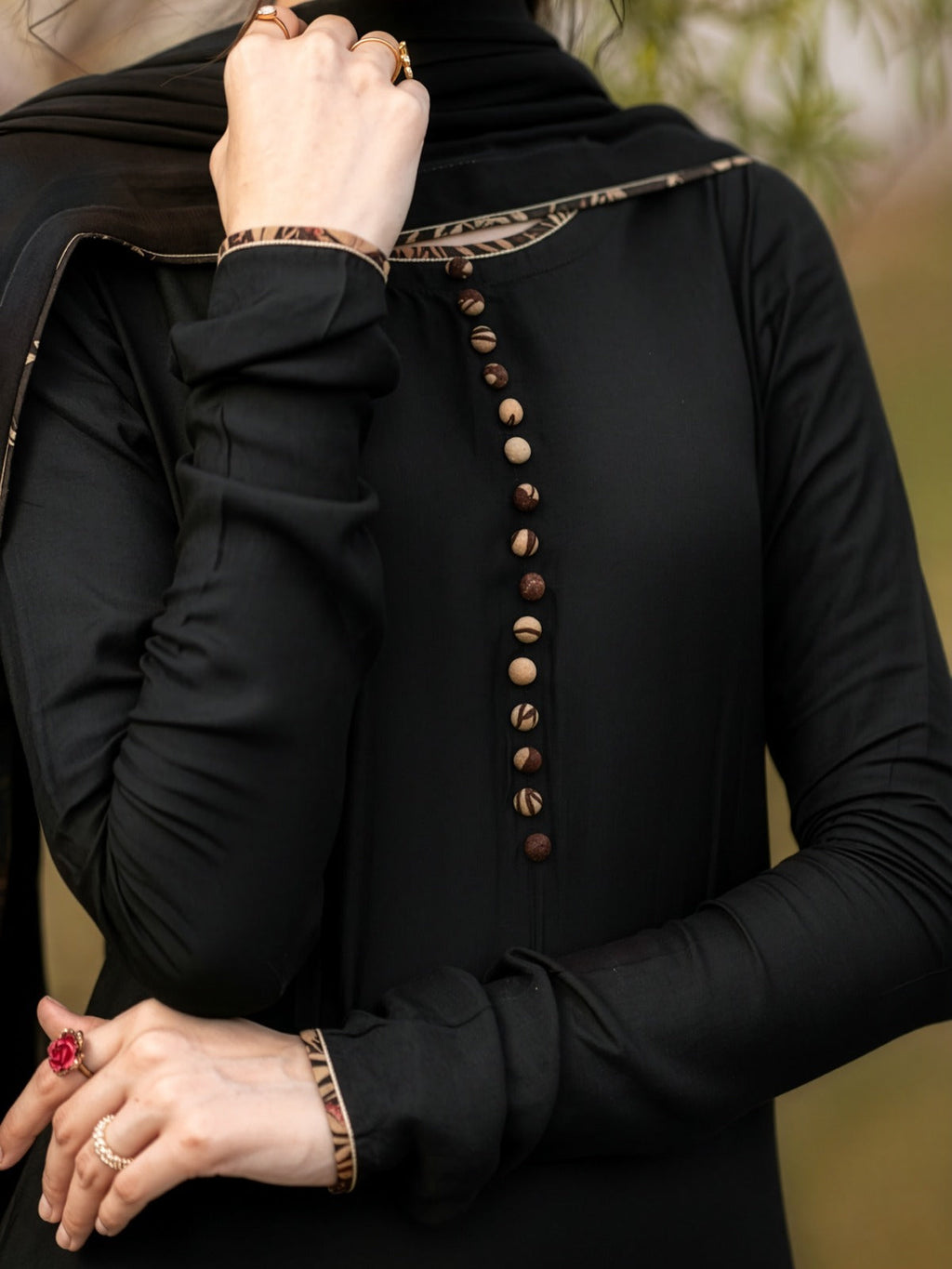 SANAM - BLACK KURTA SET