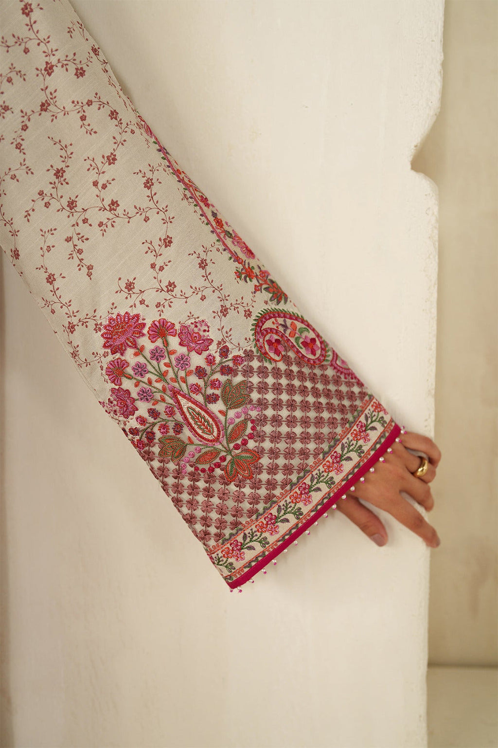 03-Piece Baroque Pure Lawn With Dupatta - Ready To Wear