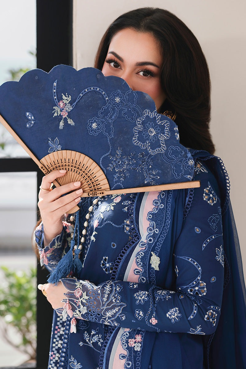 03-Piece Embroidered Luxury Chikankari Lawn - Ready To Wear