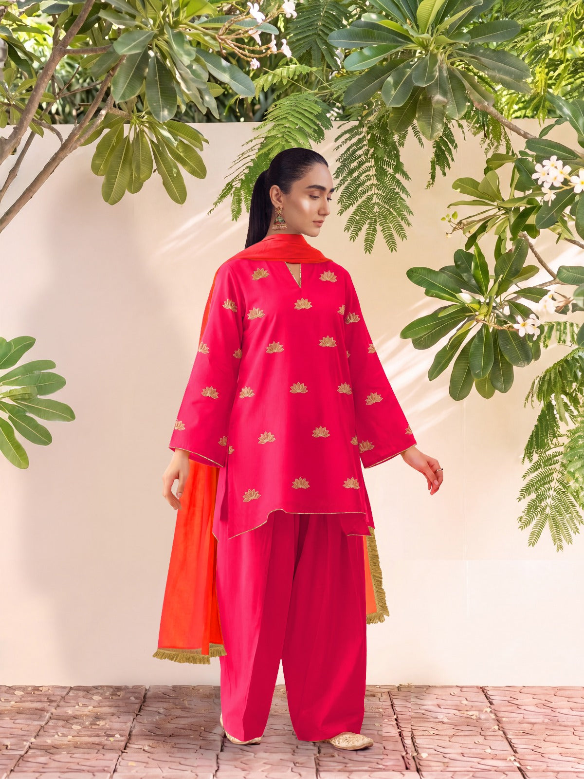 HANIYA - PINK FARSHI SET