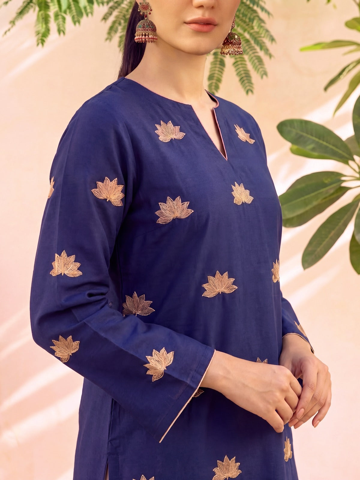 WANIYA - NAVY FARSHI SET