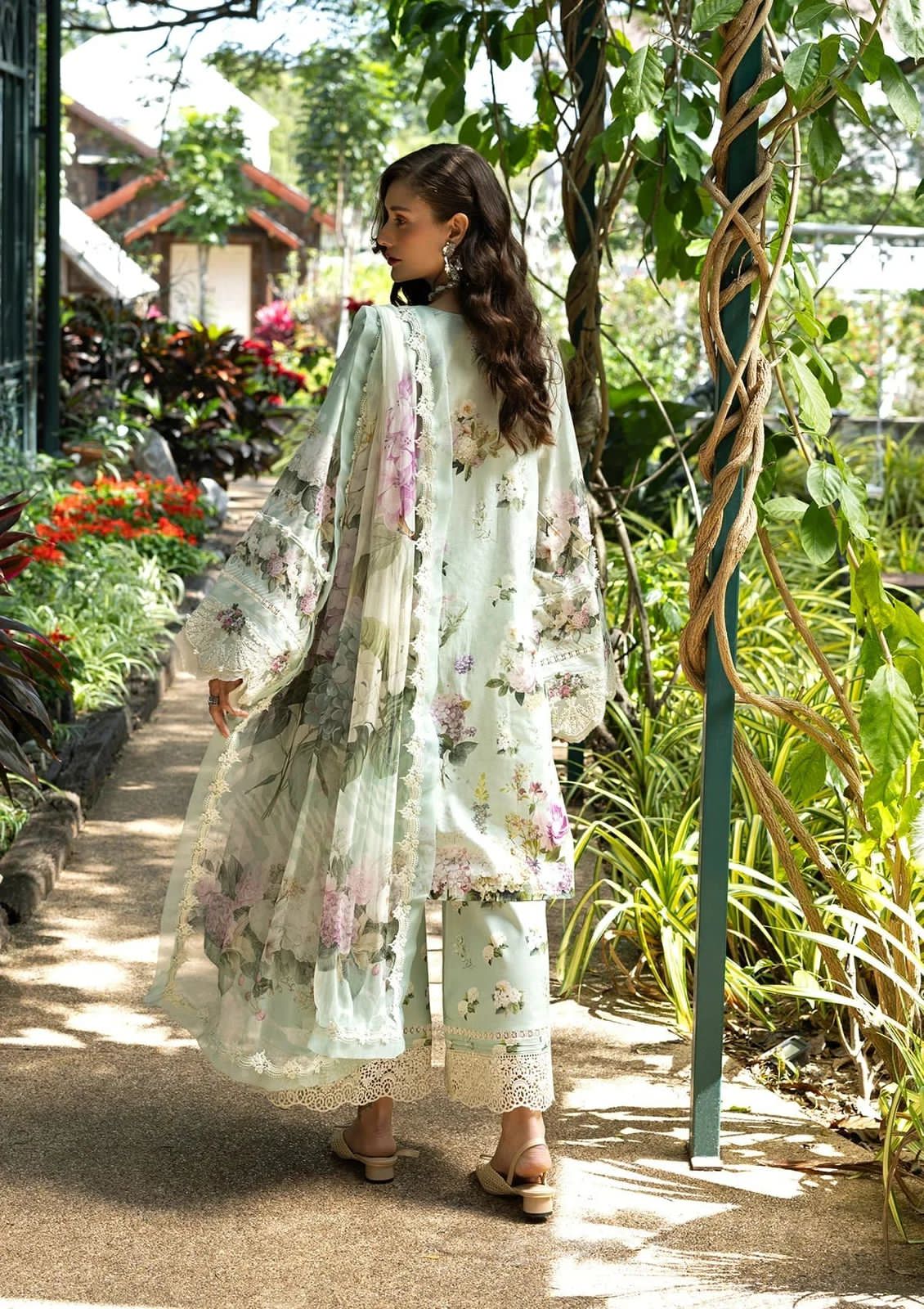 Pastel Mint - 3 Piece Printed Lawn Suit | Ready To Wear