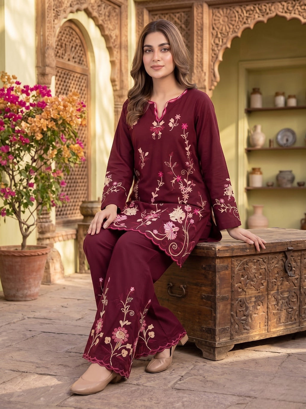 MISH MAROON - CO-ORD SET