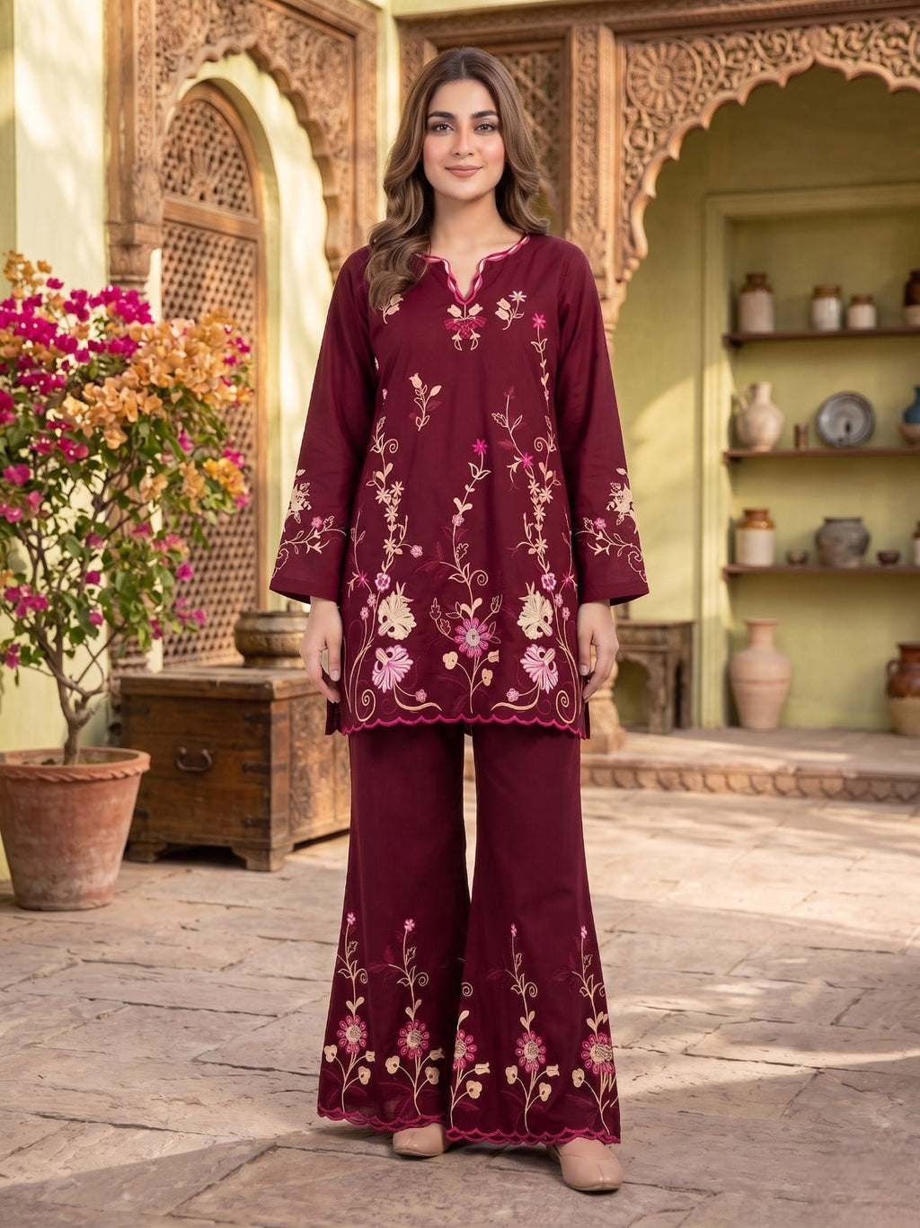 MISH MAROON - CO-ORD SET