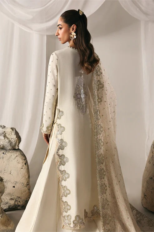Ivory Foilwork Embroidered Lawn Suit |Ready to Wear