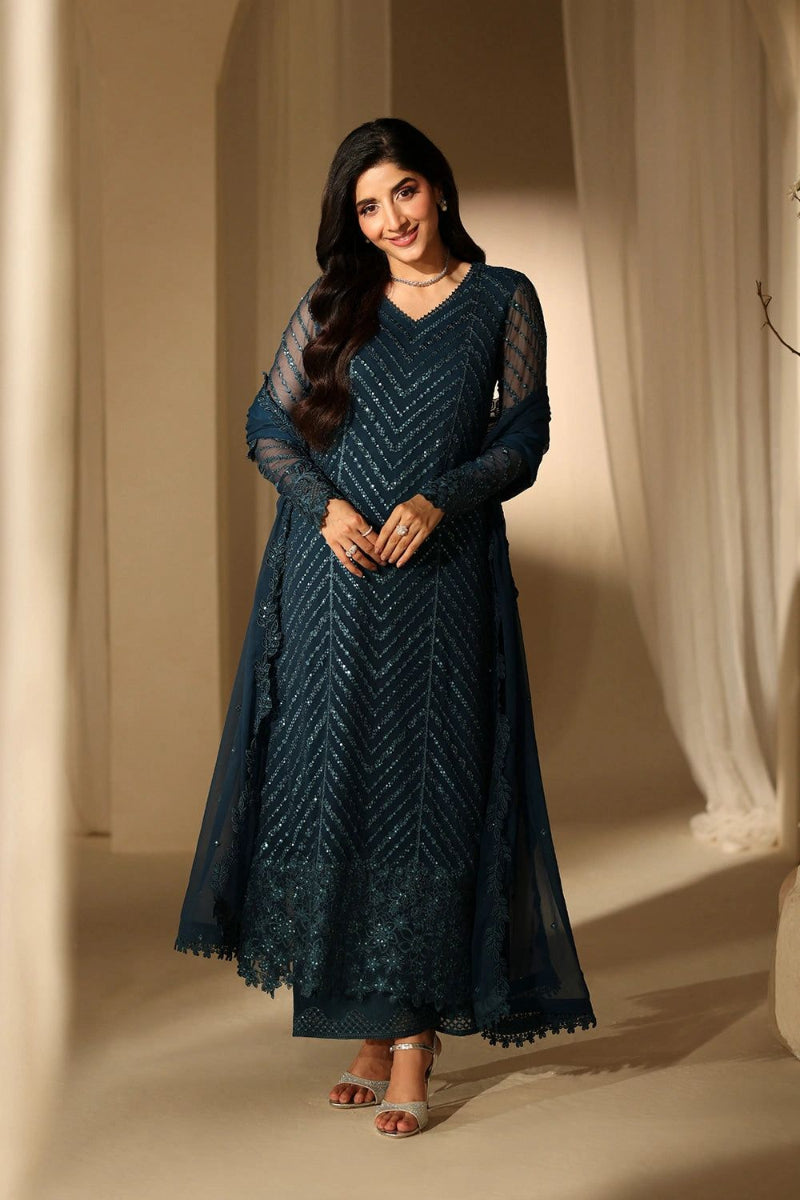 Sequence Embroidered Chiffon – 3PC Ready to Wear