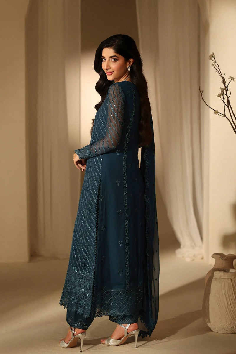 Sequence Embroidered Chiffon – 3PC Ready to Wear