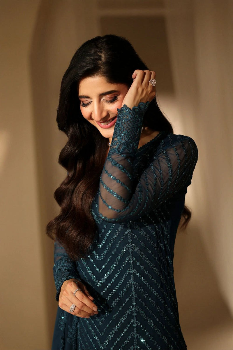 Sequence Embroidered Chiffon – 3PC Ready to Wear