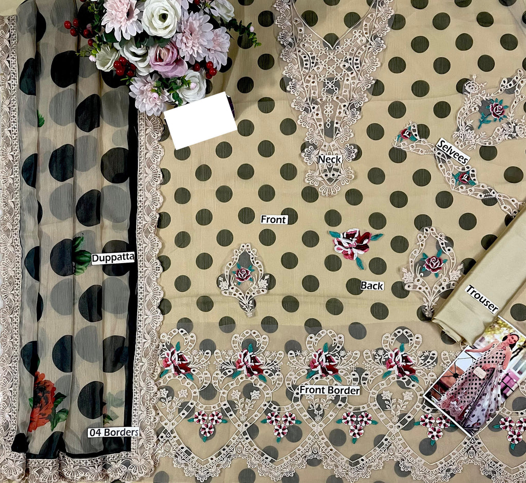 3 pcs Chiffon suits | Ready To Wear