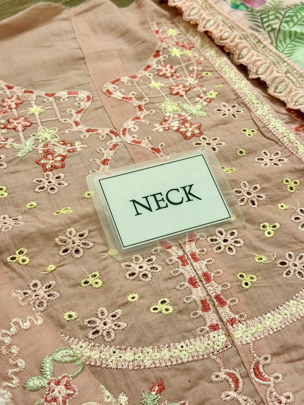 Heavy Embroidered Pink Lawn 3-Piece Suit | Schiffli &amp; Spangle Work with Digital Printed Silk Dupatta