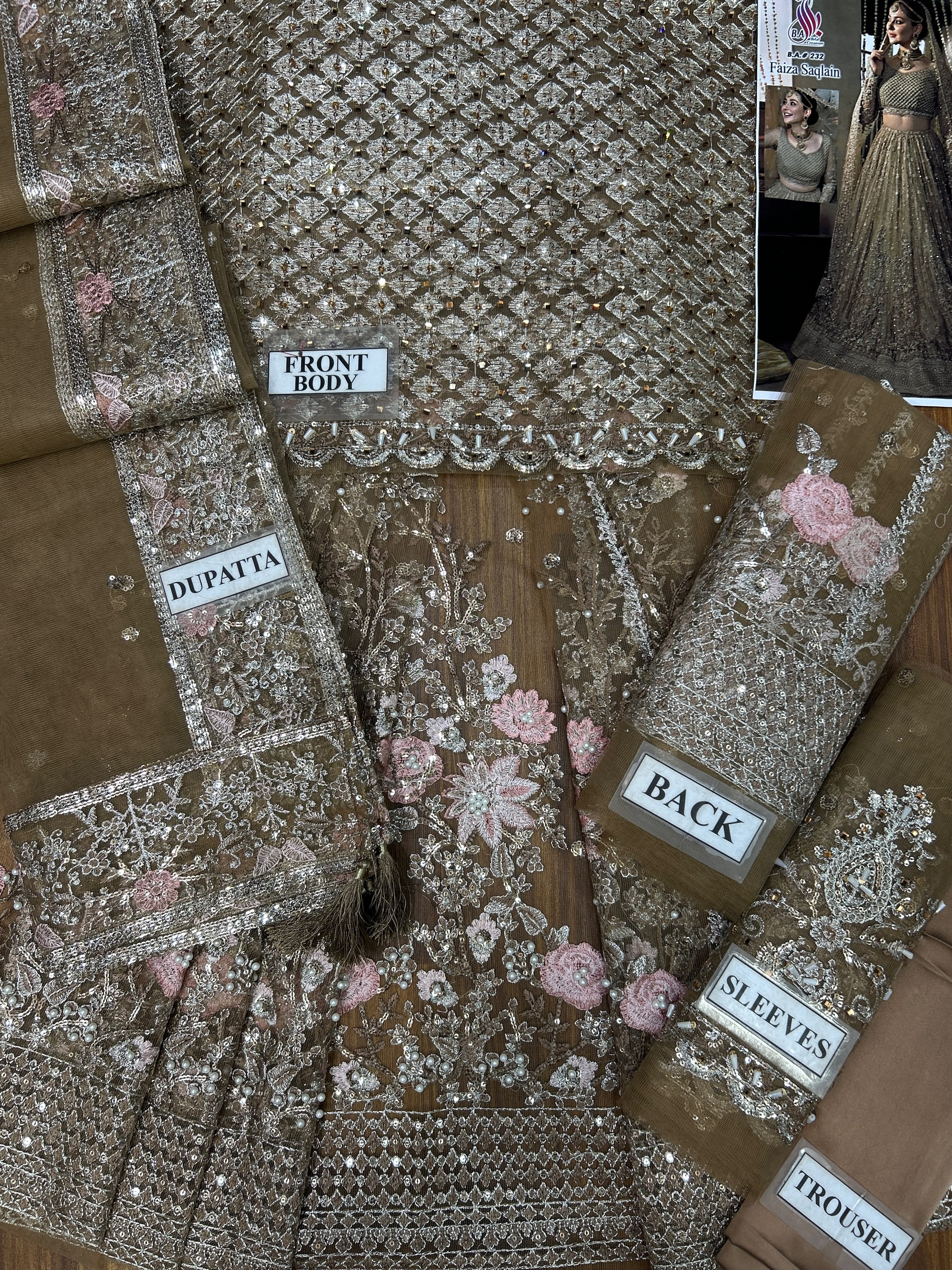 Net Frock Set with Sequence and Pearl Work | Ready to Wear
