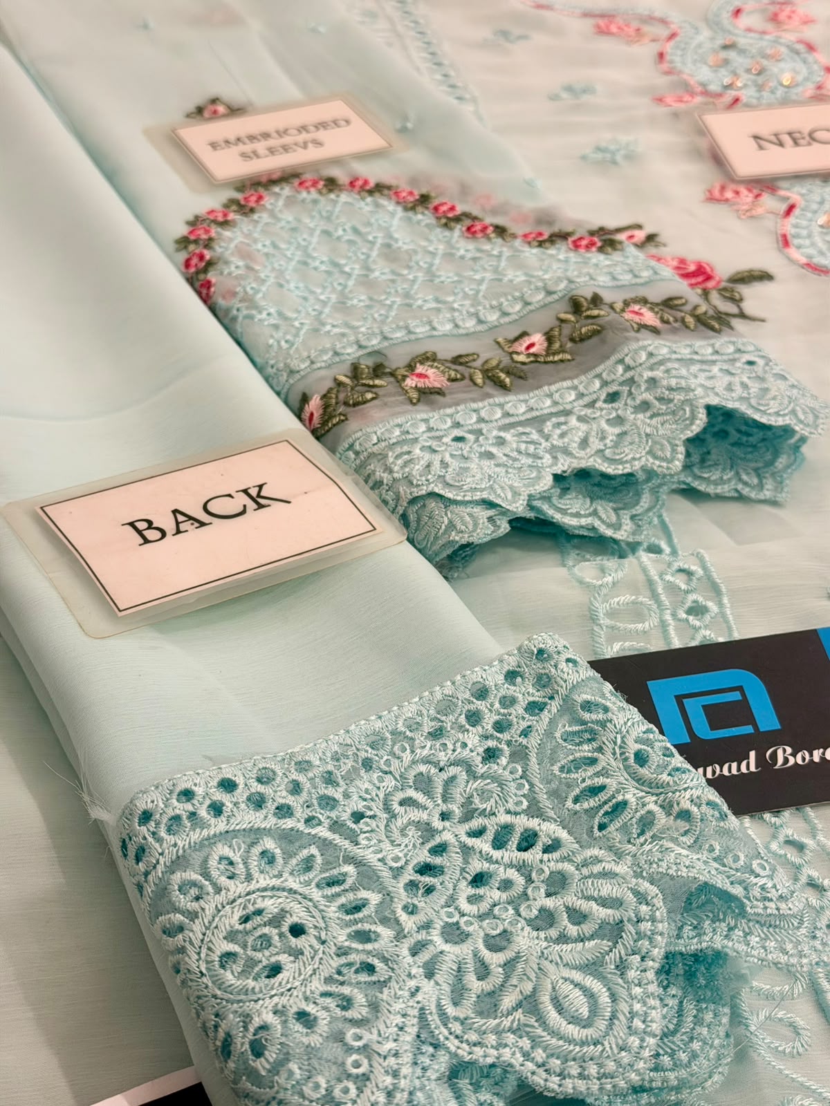 Embroidered Chiffon Suit with Cut Work Dupatta | Ready to Wear