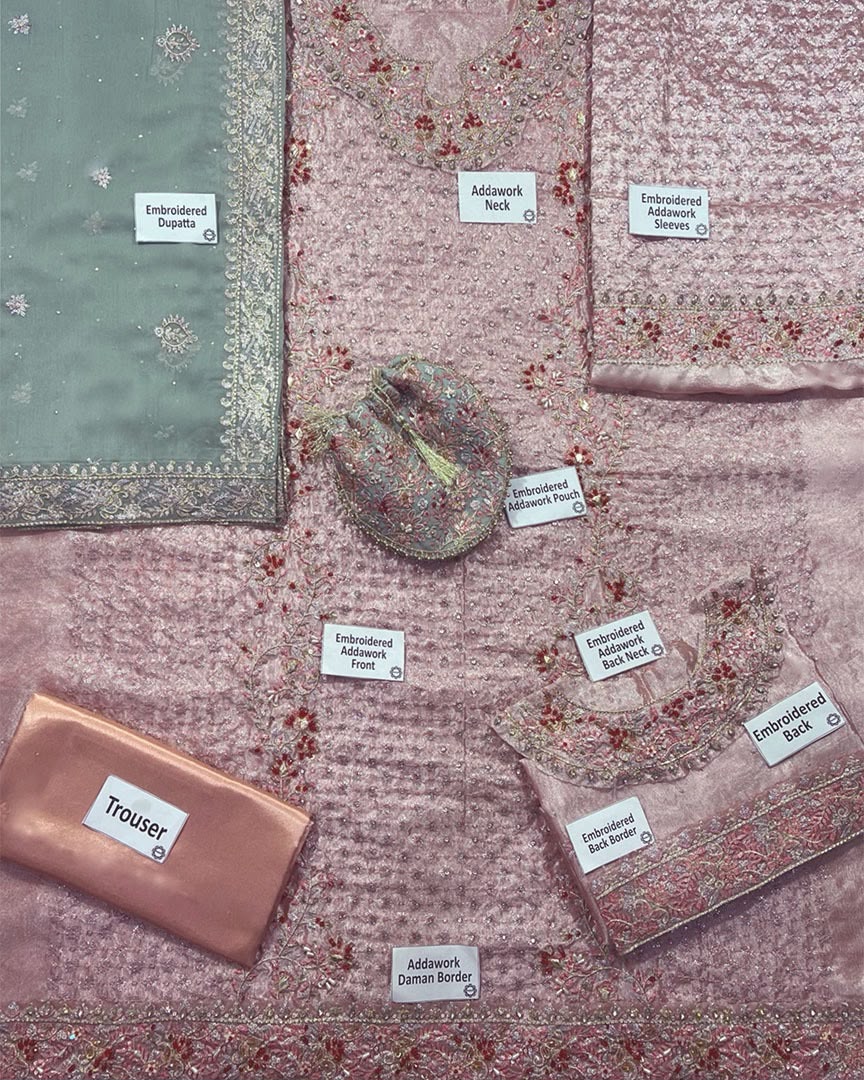 Blushing Rose Addawork Shimmer Festive Masterpiece | RTW