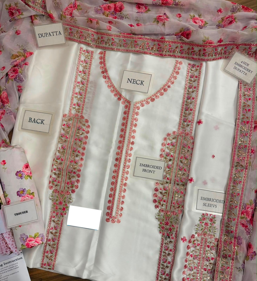 Charmoush Silk Fully Heavy Alternet Embroidered Spengle Work Festive Suit |RTW