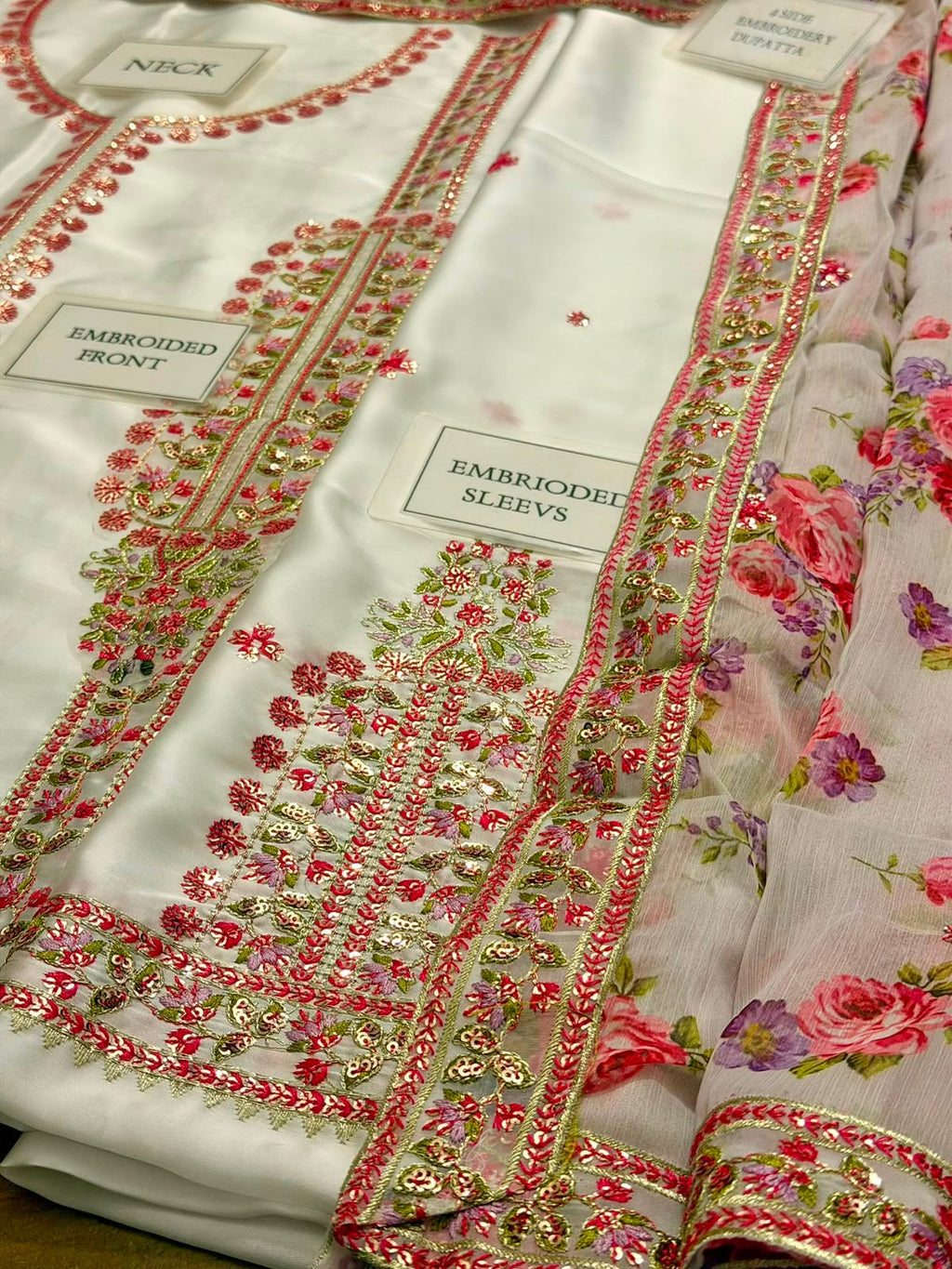 Charmoush Silk Fully Heavy Alternet Embroidered Spengle Work Festive Suit |RTW
