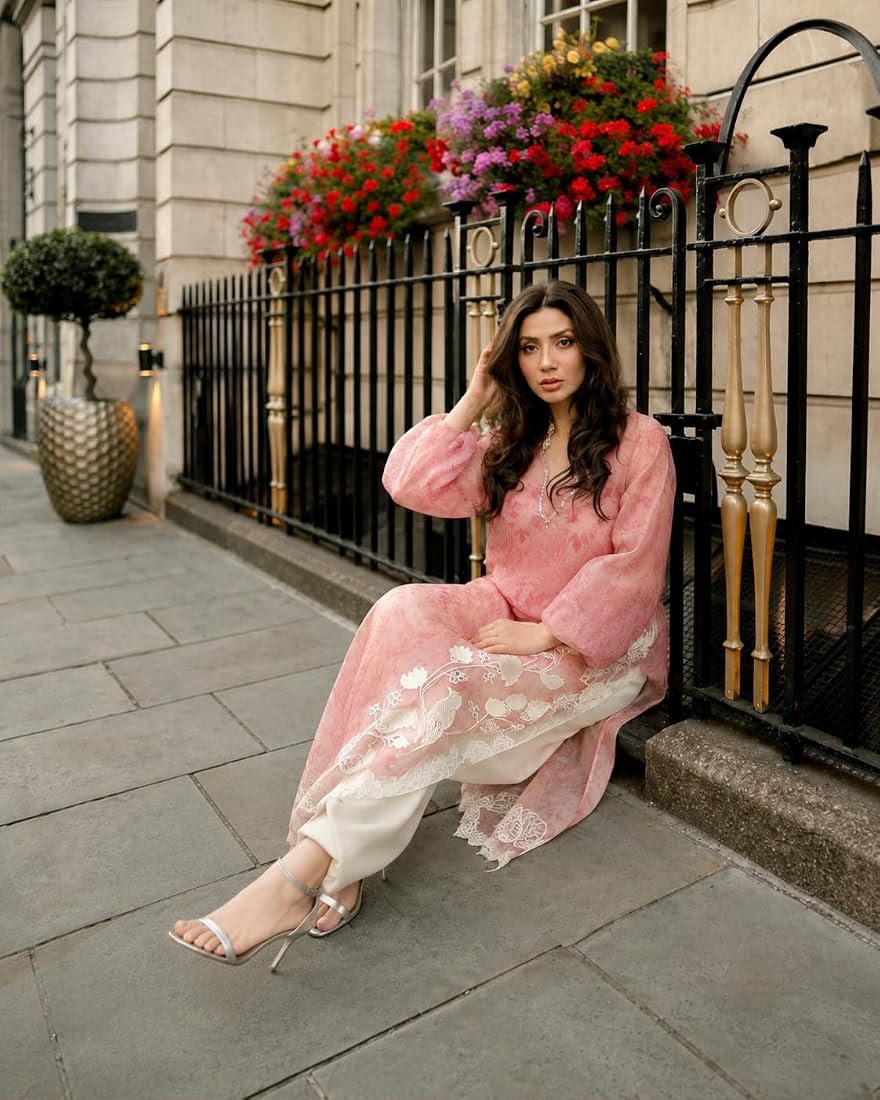 Blush Pink Sheesha Silk Embroidered Festive Suit | RTW