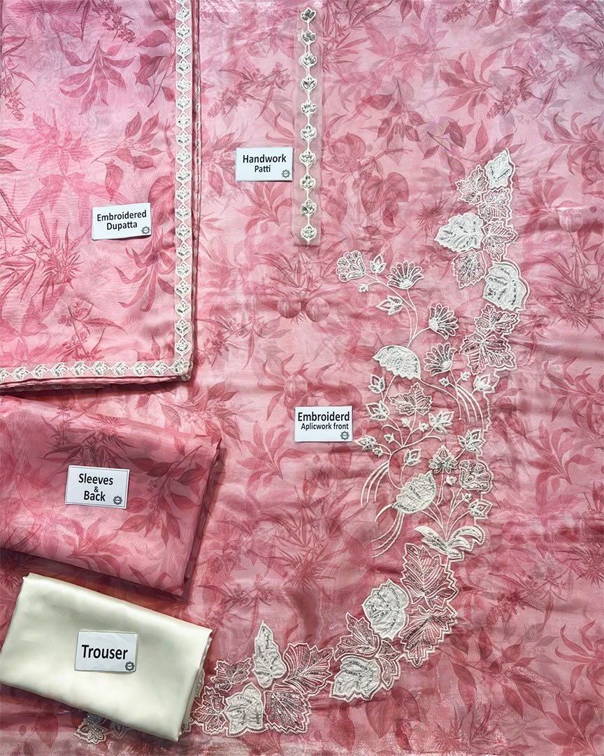 Blush Pink Sheesha Silk Embroidered Festive Suit | RTW