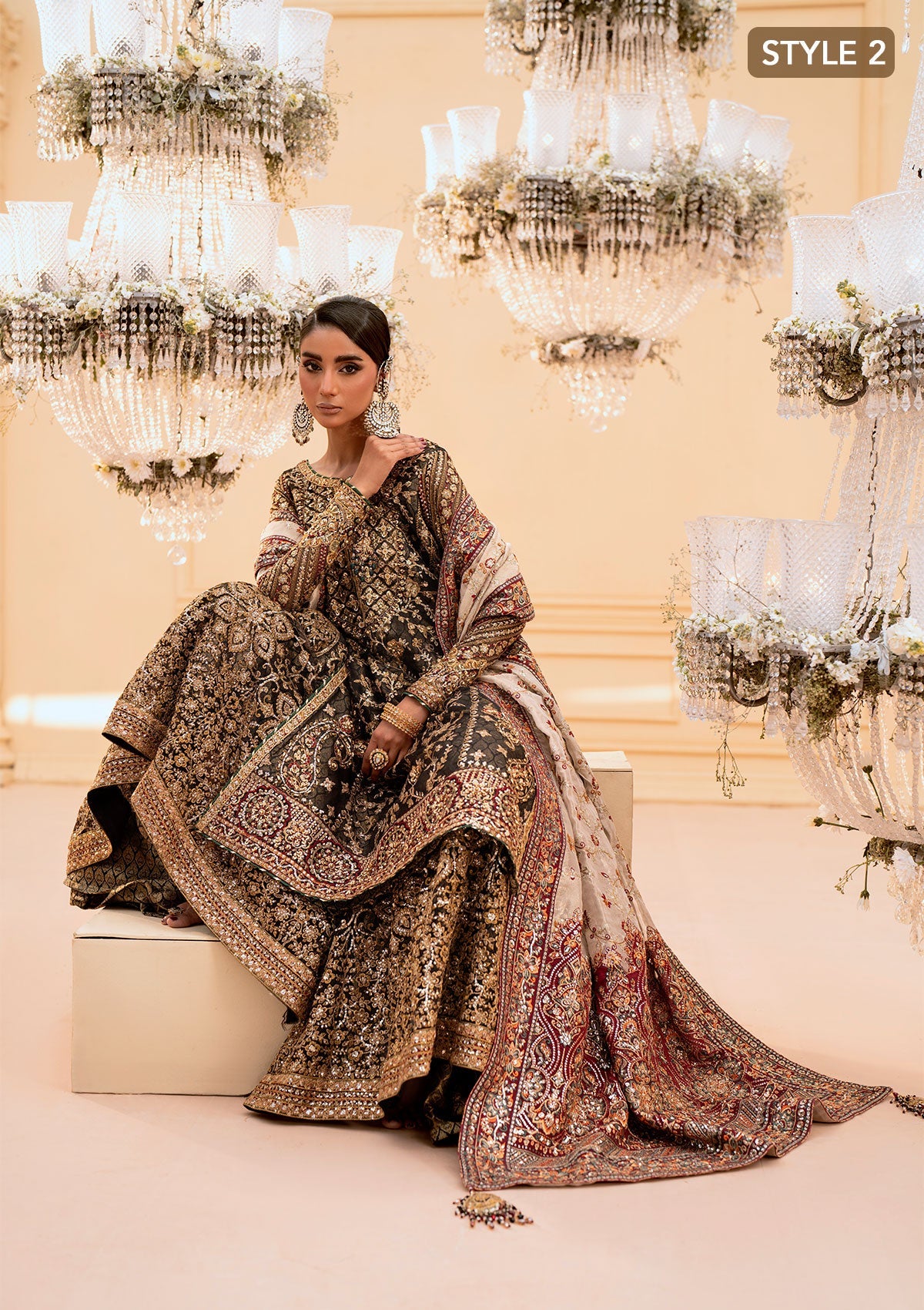 Regal Organza  Banarsi Inner Festive Garara Suit Ready to Wear