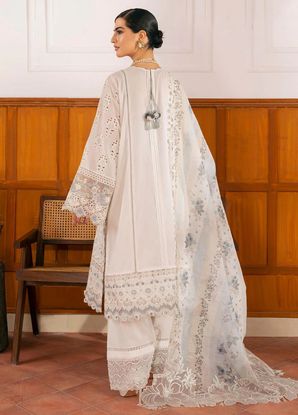 03-Piece Lawn Suit With Heavy Embroidery - Ready To Wear