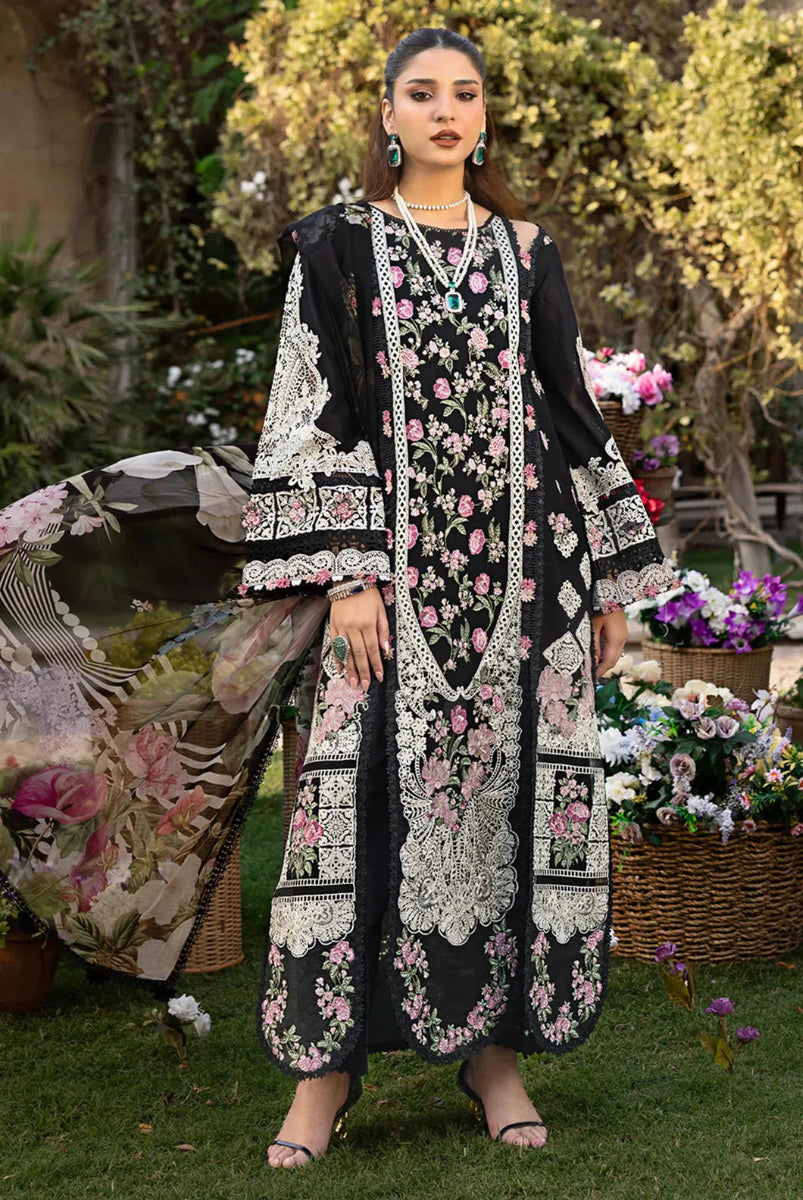 03-Piece Cotton Suit With Chikankari Embroidery - Ready To Wear