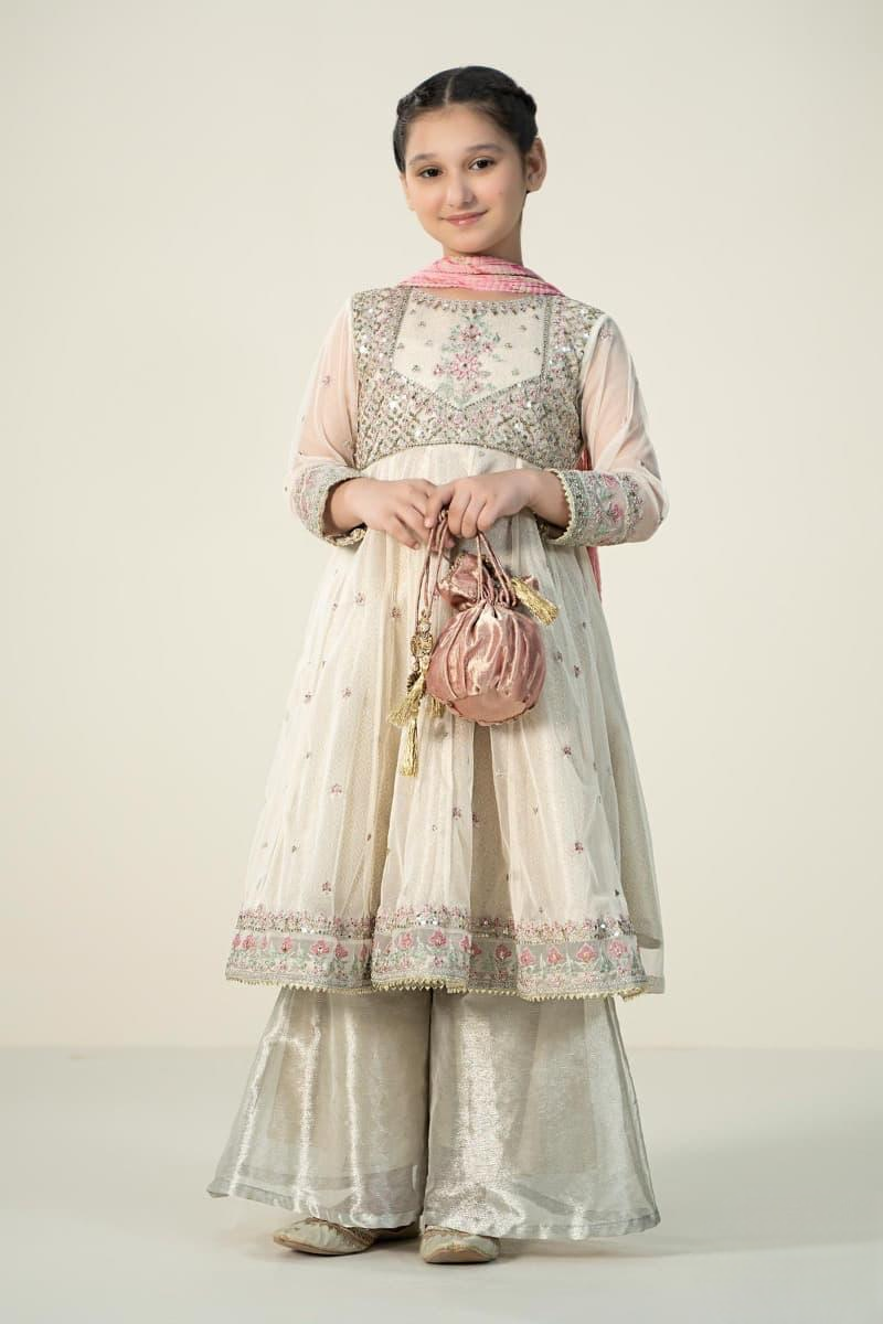 03 Piece Heavy Embroidered Chiffon Suit - Ready to Wear
