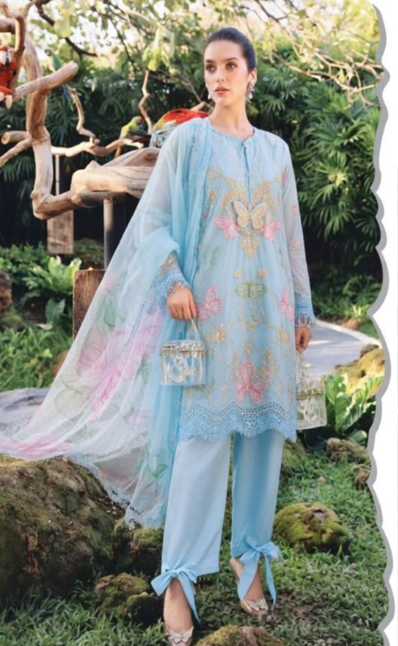 03-Piece Printed Lawn Suit - Ready To Wear