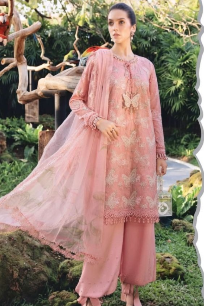 03-Piece Printed Lawn Suit - Ready To Wear