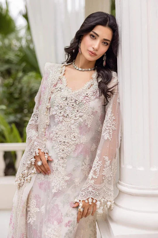 Ivory Orchid - 3 Piece Chiffon Suit | Ready To Wear