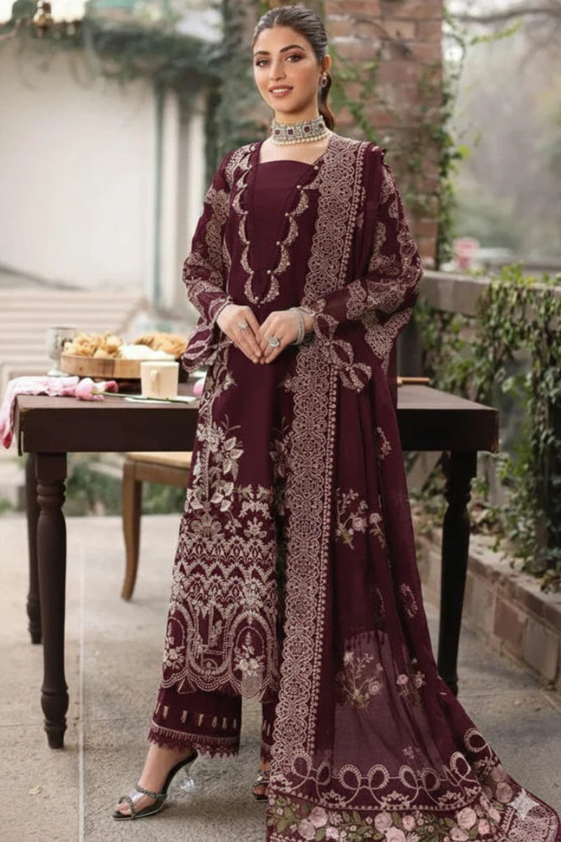 03-Piece Lawn Suit With Embroidery - Ready To Wear