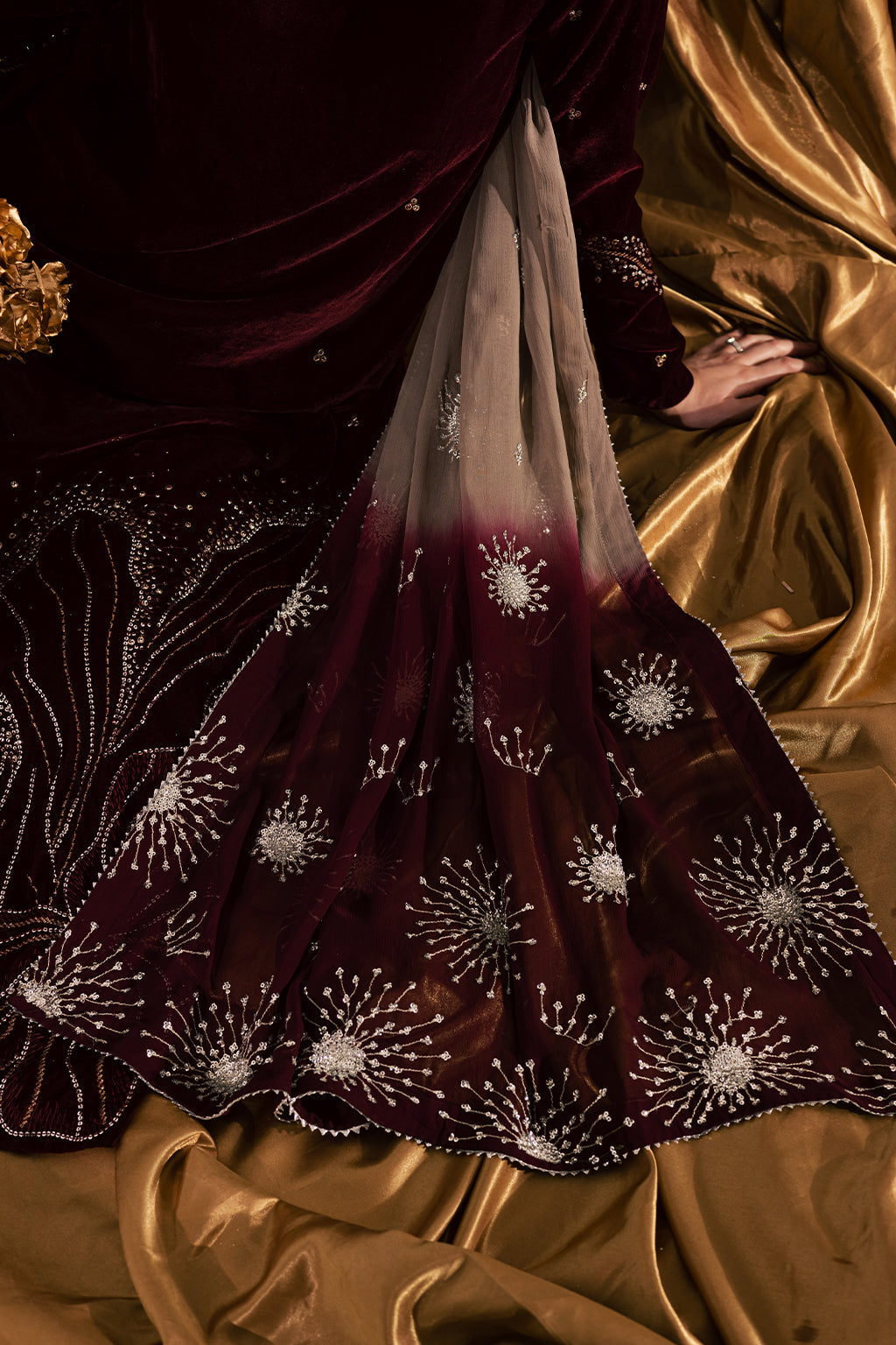 Embroidered Festive Ensemble Micro Velvet 9000 | RTW