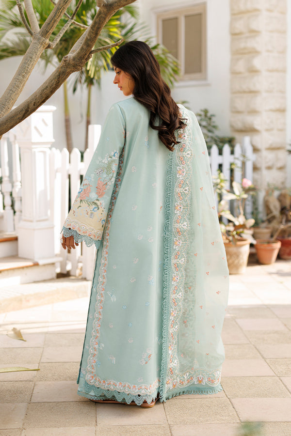 "Pastel Lawn Suit | 4-Side Embroidered Dupatta | Ready To Wear